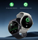 Haylou Smartwatch Solar Lite - Pulsometr i Tlenomierz - Zegarek Sport Activity Tracker - Silikonowy Pasek Srebrny