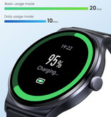 Haylou Smartwatch Solar Lite - Cardiofrequenzimetro e misuratore di ossigeno - Orologio con tracker di attività sportive - Cinturino in silicone color argento