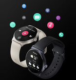 Haylou Solar Lite Smartwatch – Herzmonitor und Sauerstoffmessgerät – Sport-Aktivitäts-Tracker-Uhr – Silikonarmband Silber
