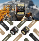Melanda MK66 Outdoor-Smartwatch – 1,85-Zoll-Display – Aktivitätstracker-Uhr Schwarz