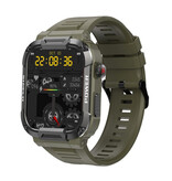Melanda Reloj inteligente para exteriores MK66 - Pantalla de 1,85" - Reloj de seguimiento de actividad Verde