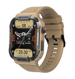 Melanda MK66 Outdoor Smartwatch - 1.85" Display - Activity Tracker Horloge Khaki