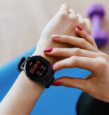 Haylou RT LS05S Smartwatch - Monitor cardíaco y de sueño - Reloj con seguimiento de actividad deportiva - Correa de silicona negra