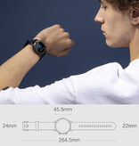 Haylou RT LS05S Smartwatch - Monitor cardíaco y de sueño - Reloj con seguimiento de actividad deportiva - Correa de silicona negra