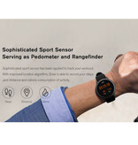 Haylou Montre connectée Solar LS05 - Moniteur cardiaque et de sommeil - Montre de suivi d'activité sportive - Bracelet en silicone noir
