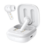 QCY Bezprzewodowe słuchawki douszne T13 ANC - słuchawki douszne Bluetooth 5.3 - słuchawki douszne białe