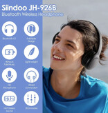 Siindoo Casque sans fil JH-926B avec microphone - Casque HiFi stéréo Bluetooth 5.1 Noir