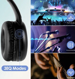 Siindoo Casque sans fil JH-926B avec microphone - Casque HiFi stéréo Bluetooth 5.1 Noir