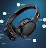 Siindoo ANC918B Kabellose Kopfhörer mit Mikrofon – HiFi-Stereo-Bluetooth 5.1-Headset, Schwarz