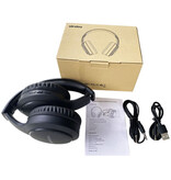 Siindoo Cuffie wireless JH919 con microfono - Cuffie stereo HiFi Bluetooth 5.1 nere