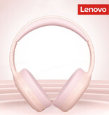Lenovo Casque sans fil TH30 avec microphone - 250mAh - Casque HiFi Bluetooth 5.1 ANC Rose