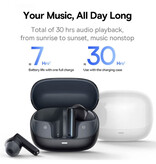 Baseus Bezprzewodowe słuchawki Bowie M2s - słuchawki HiFi ANC/ENC TWS Bluetooth 5.3 białe - Copy