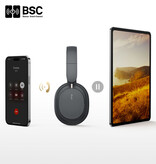 Baseus Słuchawki bezprzewodowe Bowie D05 — zestaw słuchawkowy HiFi Bluetooth 5.3 nauszne, szare