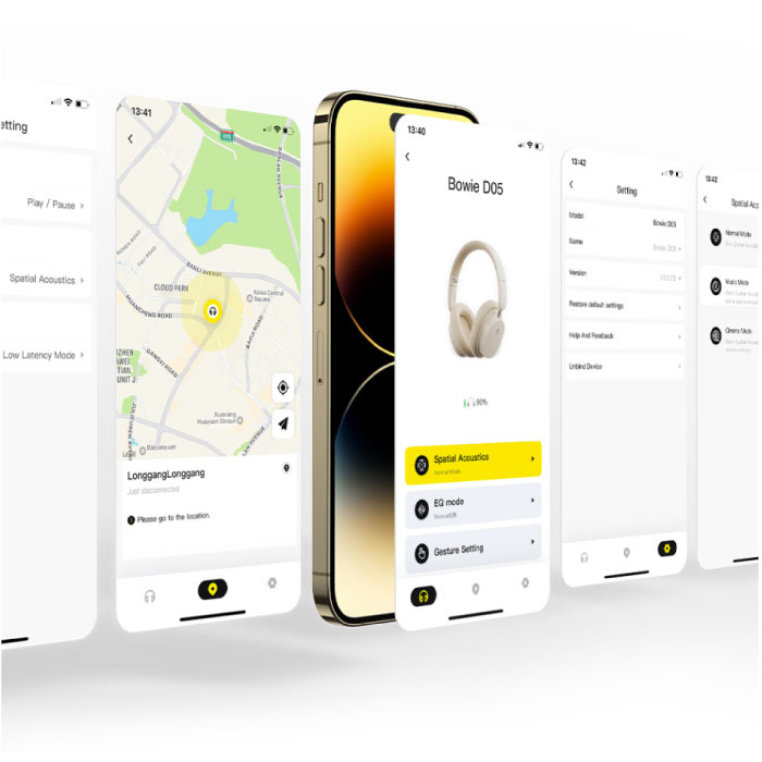 Baseus Casque sans fil Bowie D05 - Casque supra-auriculaire HiFi Bluetooth 5.3 Blanc