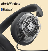 Baseus Bowie D05 Draadloze Koptelefoon - Over Ear HiFi Bluetooth 5.3 Headset Wit