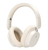 Baseus Słuchawki bezprzewodowe Bowie D05 - zestaw słuchawkowy HiFi Bluetooth 5.3 nauszny, biały