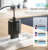 Maerknon Chargeur prise 4 ports 60W - PD / Quick Charge 3.0 / USB chargeur chargeur mural prise adaptateur chargeur blanc