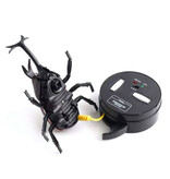 Xiximi Robot Beetle avec télécommande IR - Jouet RC contrôlable Insecte Marron