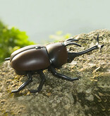 Xiximi Robot Beetle avec télécommande IR - Jouet RC contrôlable Insecte Marron
