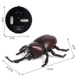 Xiximi Escarabajo Robot con Control Remoto por Infrarrojos - Insecto Controlable por Juguete RC Marrón
