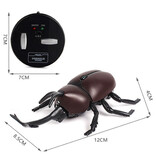 Xiximi Robot Beetle with IR Remote Control - RC Toy Controllable Insect Brown