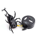 Xiximi Roboterkäfer mit IR-Fernbedienung – RC-Spielzeug, steuerbares Insekt, Schwarz