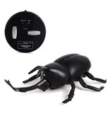 Xiximi Robot Beetle avec télécommande IR - Jouet RC contrôlable Insecte Noir