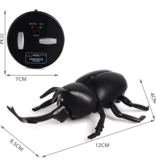 Xiximi Robot Beetle avec télécommande IR - Jouet RC contrôlable Insecte Noir