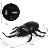 Xiximi Roboterkäfer mit IR-Fernbedienung – RC-Spielzeug, steuerbares Insekt, Schwarz