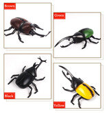 Xiximi Robot Beetle avec télécommande IR - Jouet RC contrôlable Insecte Jaune