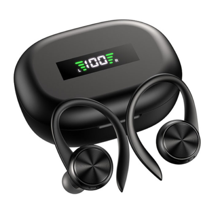 Auriculares Inalámbricos Deportivos - Auriculares TWS Bluetooth 5.0 Negro