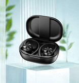 Bupuda Écouteurs sans fil Sports Earhook - Écouteurs TWS Bluetooth 5.0 Noir