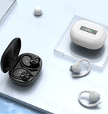 Bupuda Auricolari wireless Sports Earhook - Auricolari TWS Bluetooth 5.0 Nero