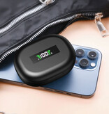 Bupuda Auriculares Inalámbricos Deportivos - Auriculares TWS Bluetooth 5.0 Negro