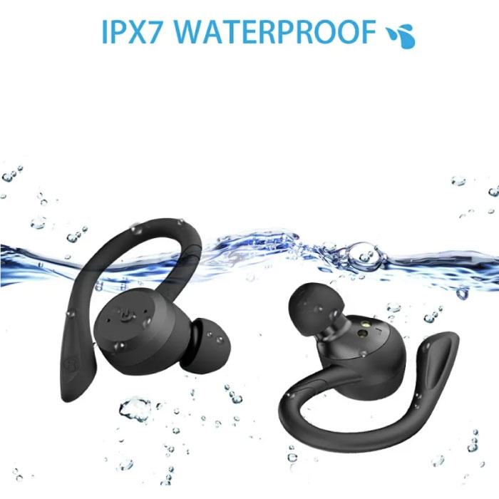 Auriculares inalámbricos con gancho para la oreja - Auriculares de natación  IPX7 Bluetooth 5.0