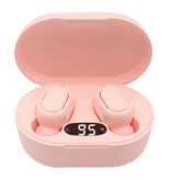 AEVYVKV Bezprzewodowe słuchawki E7S - słuchawki douszne True Touch Control Słuchawki Bluetooth 5.0 w kolorze różowym