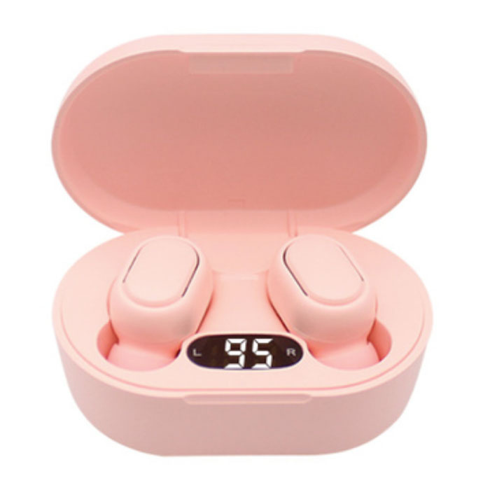 Bezprzewodowe słuchawki E7S - słuchawki douszne True Touch Control Słuchawki Bluetooth 5.0 w kolorze różowym