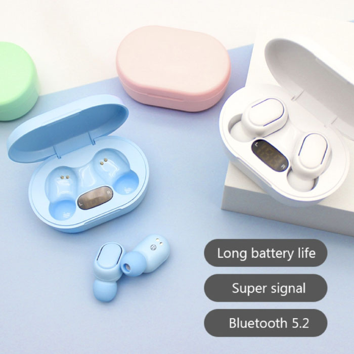 AEVYVKV E7S Draadloze Oortjes - True Touch Control Oordopjes Bluetooth 5.0  Oortelefoon Blauw