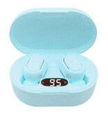AEVYVKV Bezprzewodowe słuchawki E7S — słuchawki douszne True Touch Control Słuchawki Bluetooth 5.0 w kolorze niebieskim