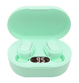 AEVYVKV Bezprzewodowe słuchawki E7S - słuchawki douszne True Touch Control Słuchawki Bluetooth 5.0 zielone