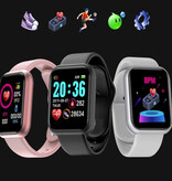 OPUYYM D20 Pro Smartwatch cinturino in silicone monitor di salute / tracker di attività orologio Android iOS rosa