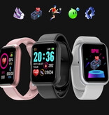 OPUYYM D20 Pro Smartwatch Silicone Strap Health Monitor / Activity Tracker Watch Android iOS Black