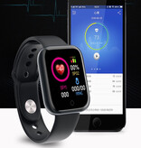 OPUYYM D20 Pro Smartwatch Siliconen Bandje Health Monitor / Activity Tracker Horloge Android iOS Zwart