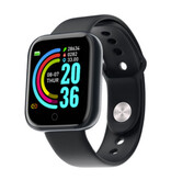 OPUYYM D20 Pro Smartwatch Correa de Silicona Monitor de Salud / Seguimiento de Actividad Reloj Android iOS Negro
