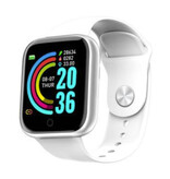 OPUYYM D20 Pro Smartwatch Bracelet en silicone Moniteur de santé / Montre de suivi d'activité Android iOS Blanc