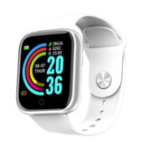 OPUYYM D20 Pro Smartwatch cinturino in silicone monitor di salute / tracker di attività orologio Android iOS bianco