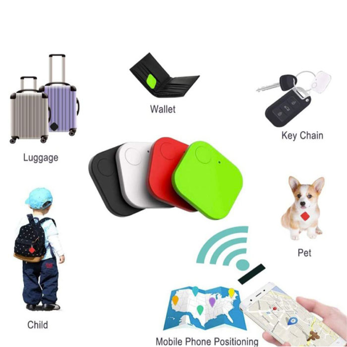 BLKOMF Mini-GPS-Tracker – Echtzeit-Locator für verlorene Autos, Rot