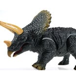 Stuff Certified® Dinosaurio RC (Triceratops) con control remoto - Robot Dino de juguete controlable