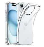 Stuff Certified® Custodia trasparente per iPhone 15 - Custodia flessibile in silicone Hydrogel trasparente