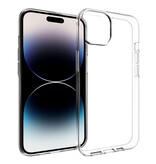 Stuff Certified® Funda Transparente para iPhone 15 - Funda de Silicona Flexible Hidrogel Transparente - Copy